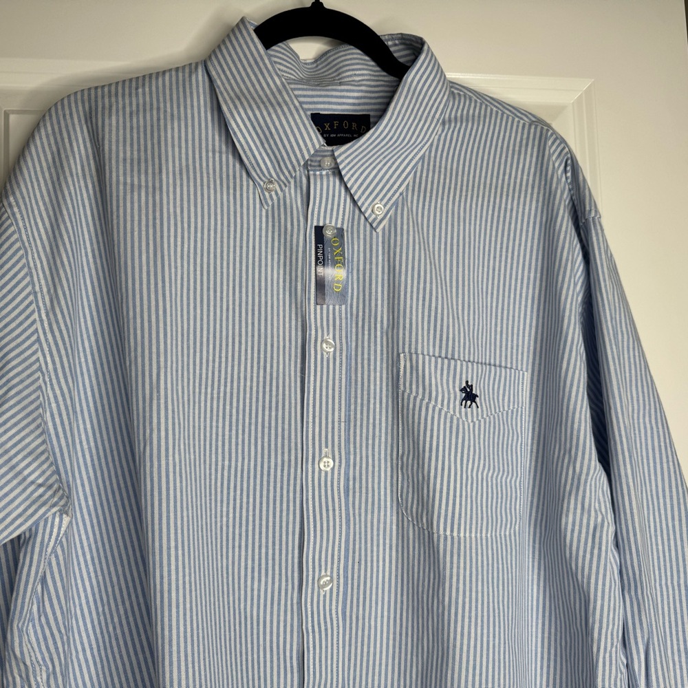 Oxford Pinpoint Dress Shirt long  sleeves